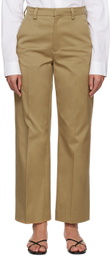 Teurn Studios SSENSE Exclusive Beige Trousers