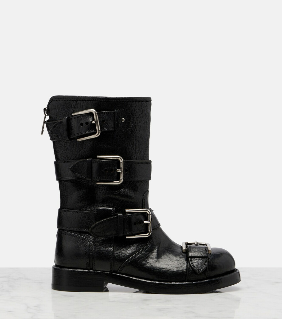 Dolce&Gabbana Leather biker boots