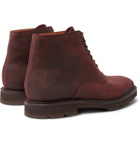 John Lobb - Forge Waxed-Suede Oxford Boots - Brown