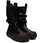 YUME YUME SSENSE Exclusive Brown Low Fisherman Chelsea Boots