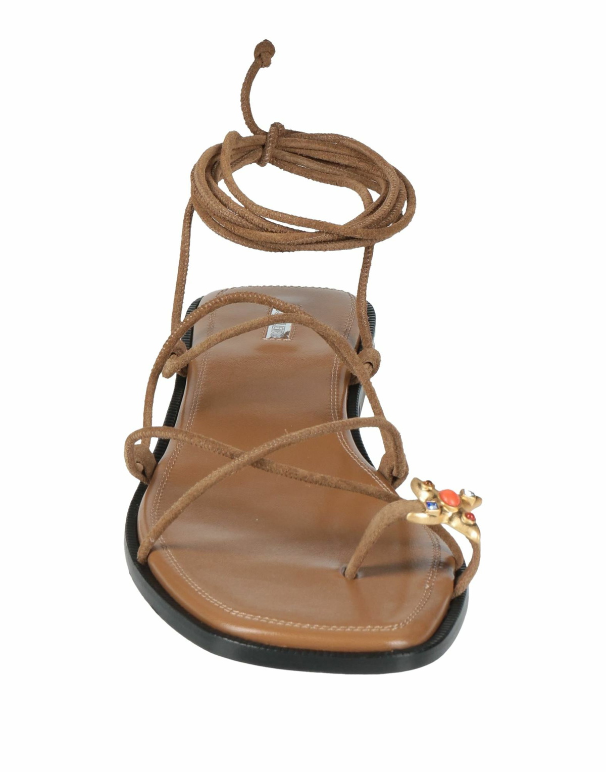 Nodaleto Womens Thong sandal Light brown