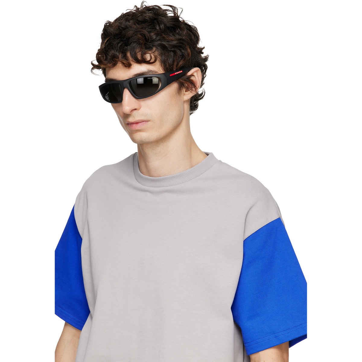 Prada Eyewear Black PS B03S Sunglasses