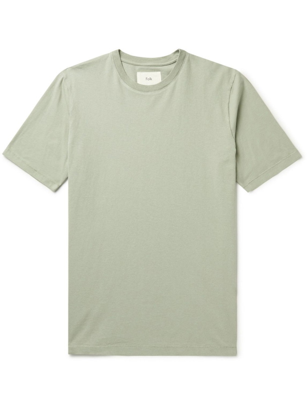 Photo: Folk - Cotton-Jersey T-Shirt - Green