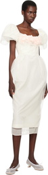 Simone Rocha SSENSE Exclusive Bridal Capsule Bust Detail Carnation Maxi Dress