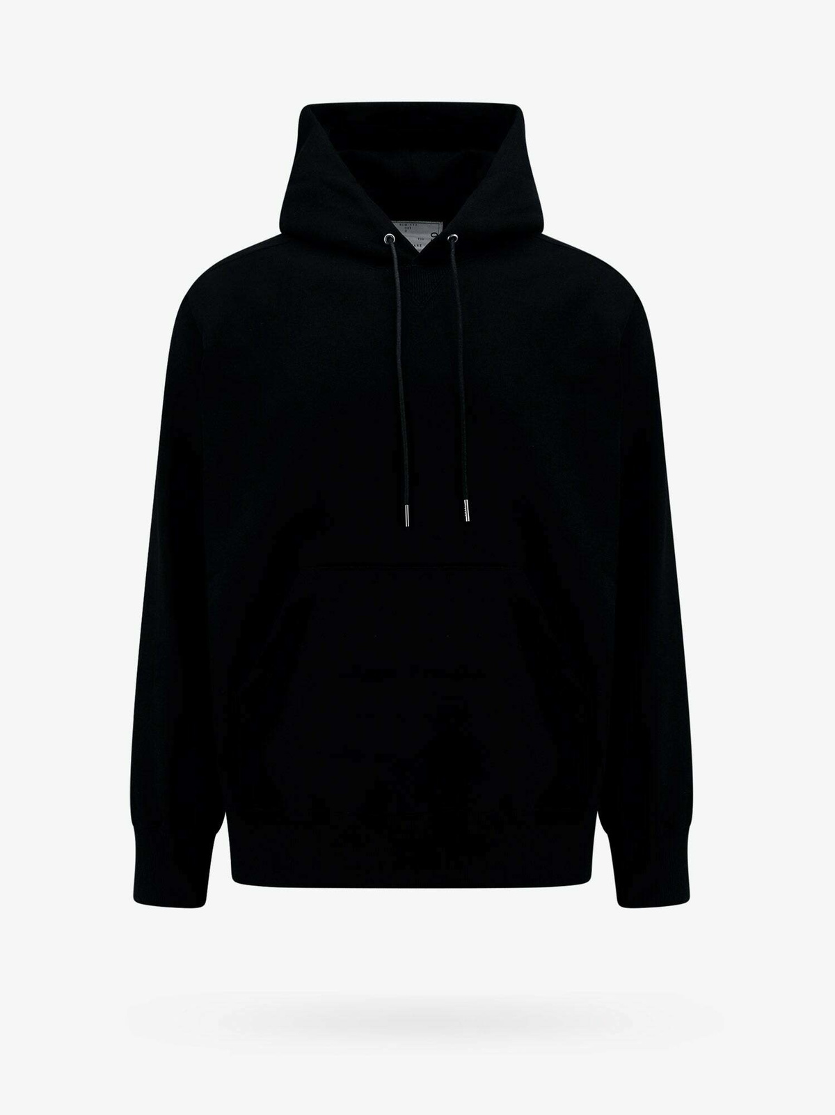 Plain black hoodie no on sale pocket