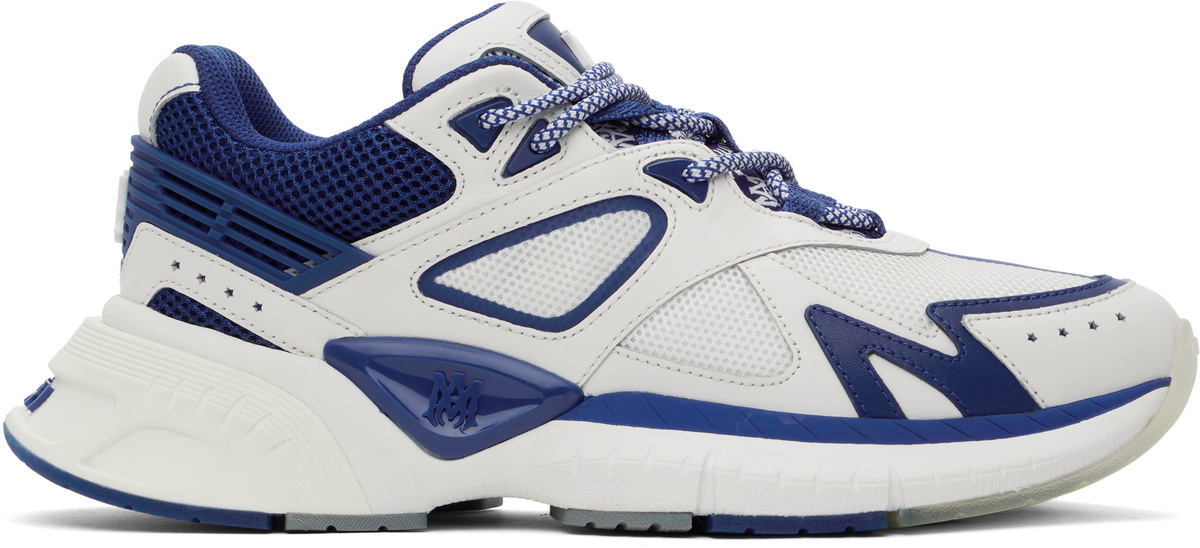 AMIRI White & Blue 'MA' Runner Sneakers Amiri