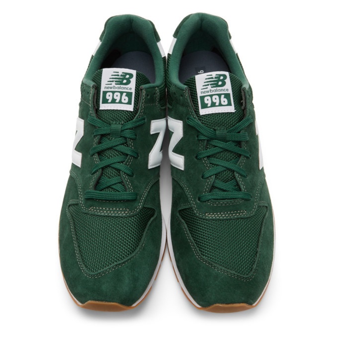 New Balance Green Suede Sneakers