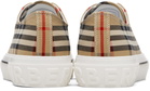 Burberry Beige Check Sneakers
