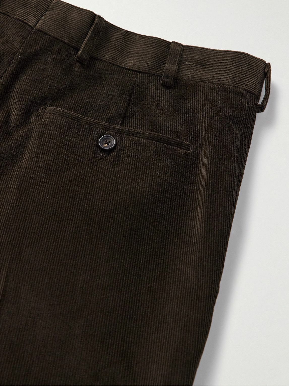 Kingsman - Slim-Fit Straight-Leg Cotton-Corduroy Suit Trousers - Brown