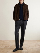 UMIT BENAN - Francis Cashmere Polo Sweater - Blue