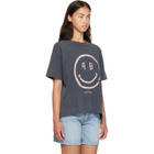 ANINE BING Gray Cade Smiley T-shirt