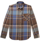 Beams Plus - Checked Cotton-Flannel Shirt - Blue