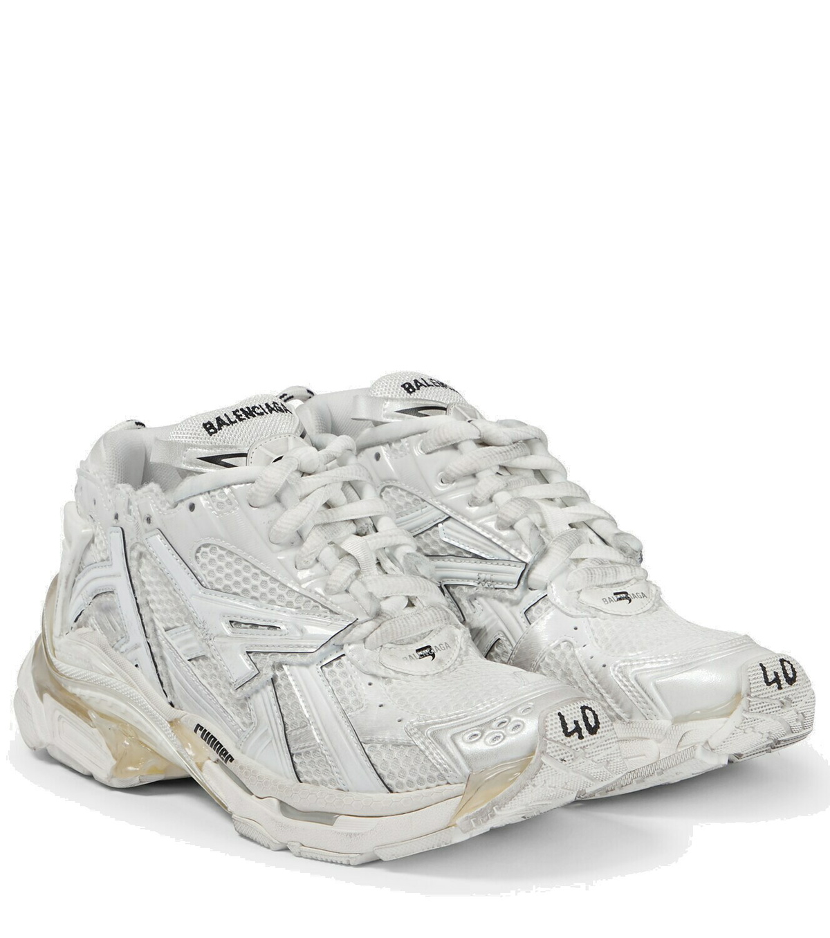Balenciaga Runner mesh and faux-leather sneakers Balenciaga