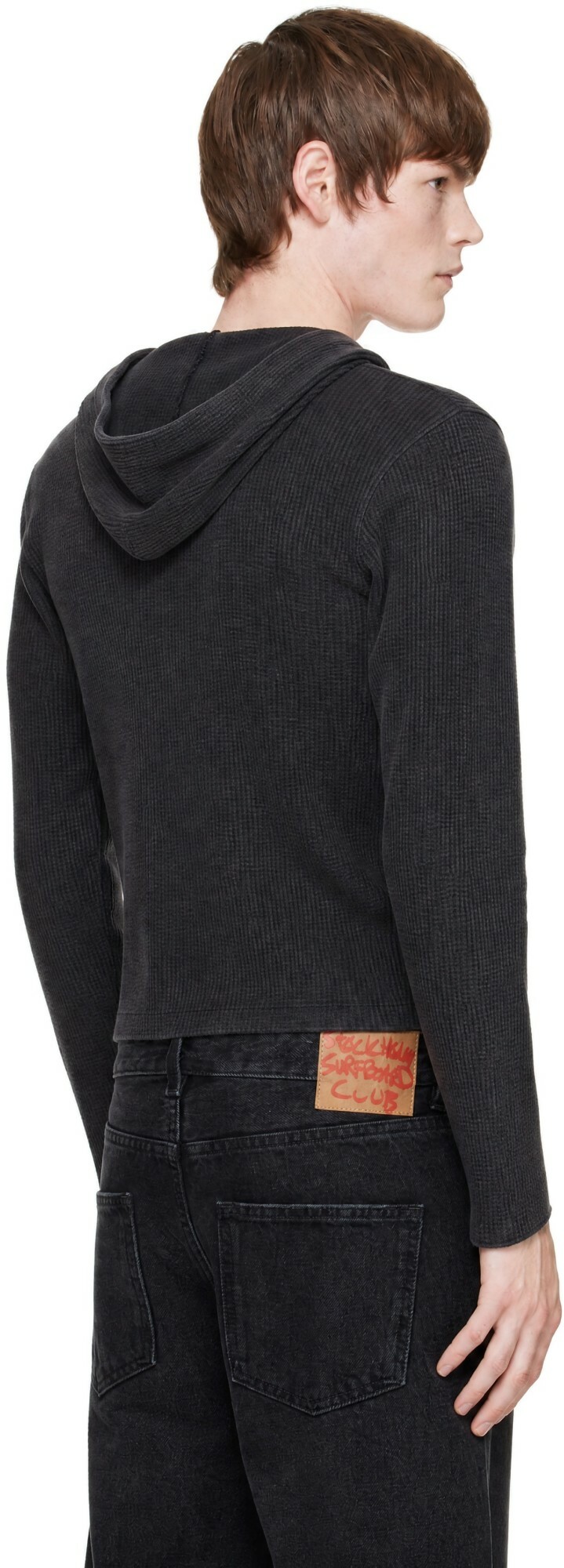 Stockholm (Surfboard) Club Black Waffle Hoodie