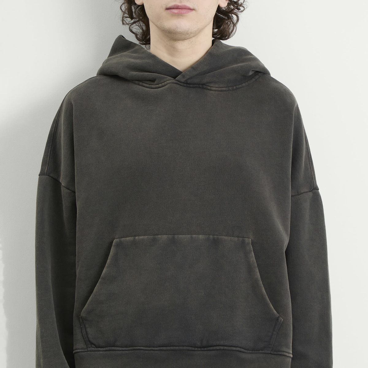 Entire Studios Men's Heavy Hoodie in Washed Black Entire Studios