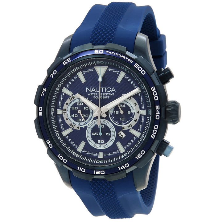 Photo: Nautica Nst Chronograph Quartz Blue Dial Mens Watch NAPNSF305
