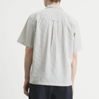 Foret Men's Peer Seersucker Vacation Shirt in Light Blue Stripe