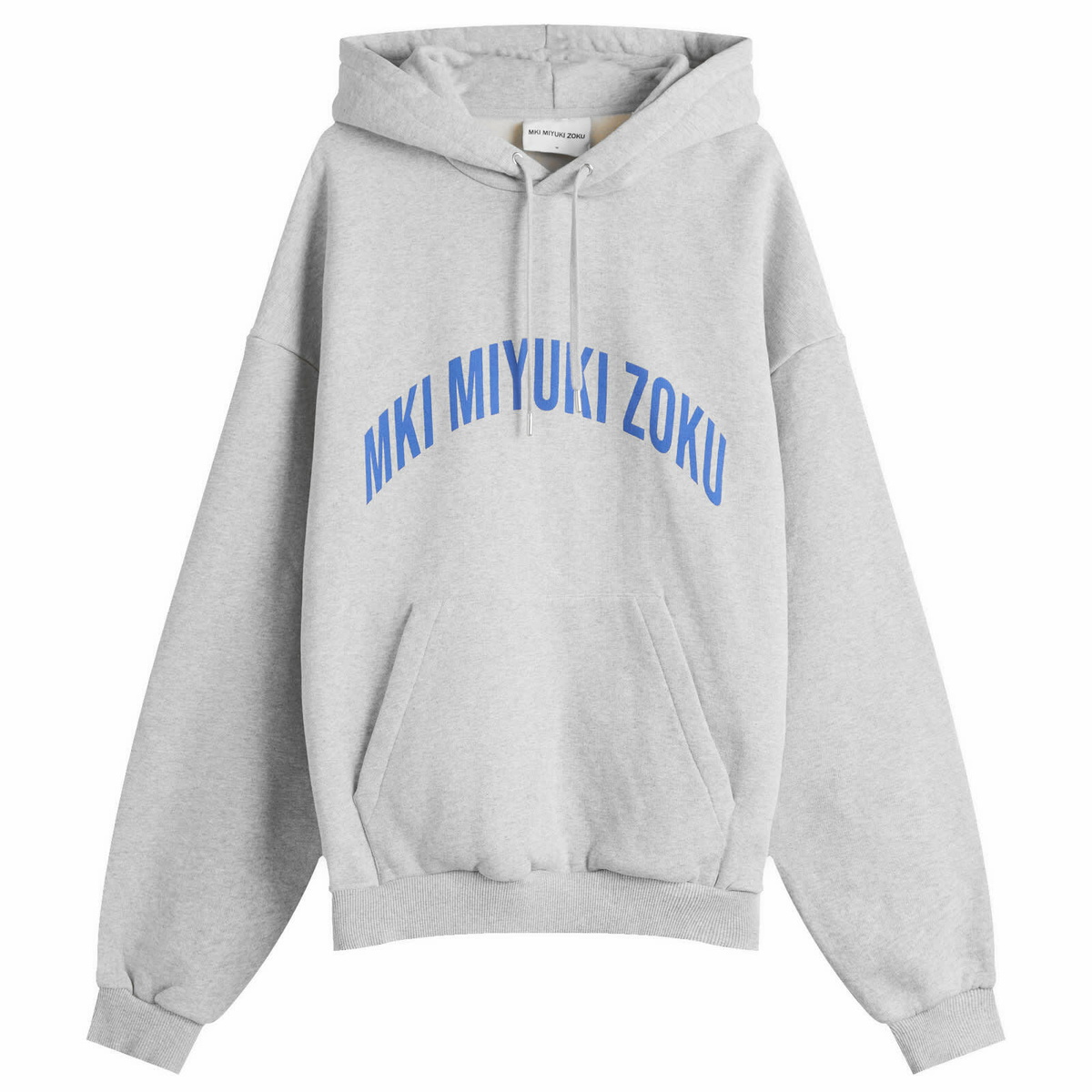 スウェット・トレーナー MKI MIYUKI ZOKU Chunky Rib Knit Hoodie Grey MKI Men's Chunky Rib Knit Hoodie in Grey MKI Miyuki-Zoku