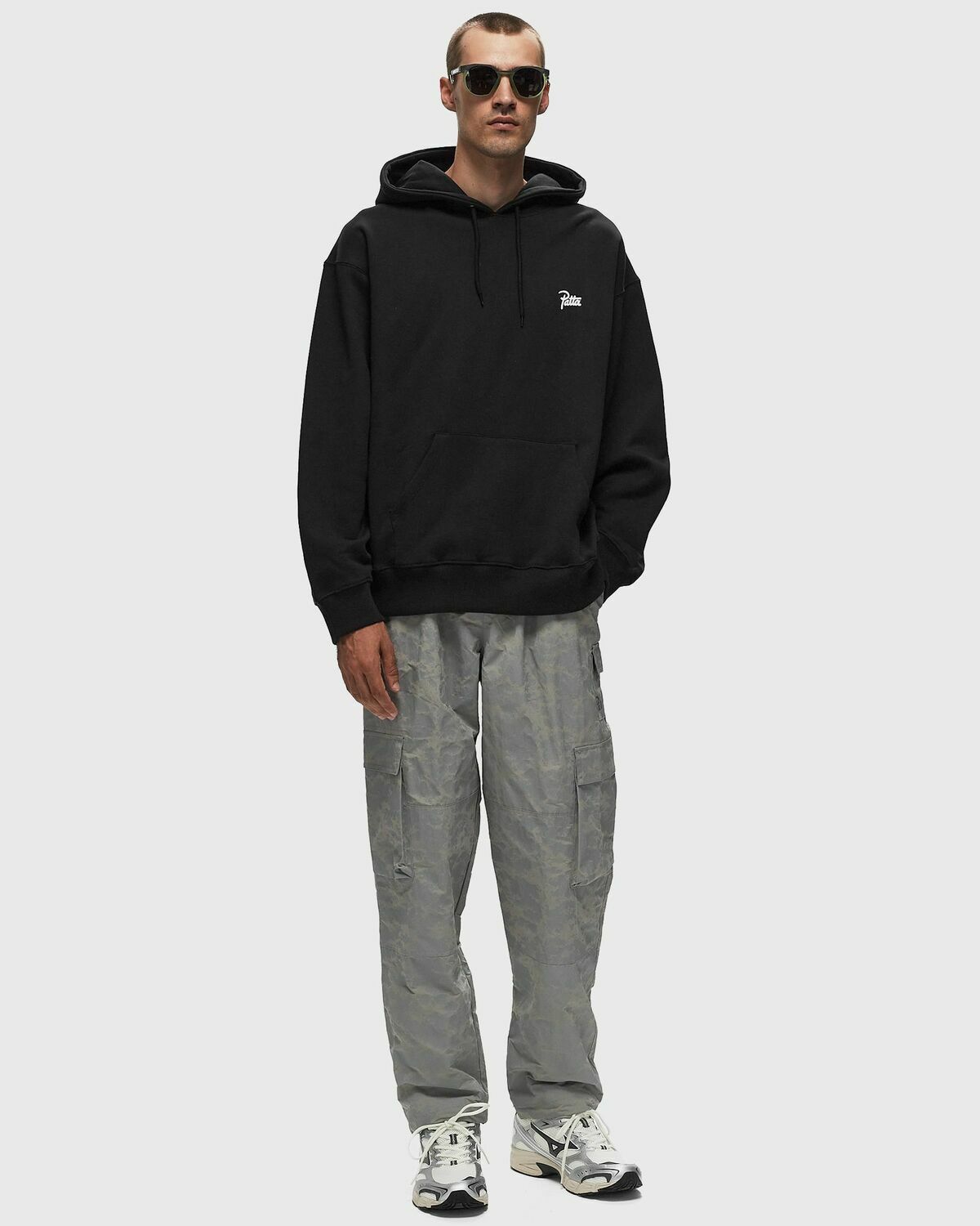 Patta Patta Xerox Peace Boxy Hooded Sweater Black Hoodies