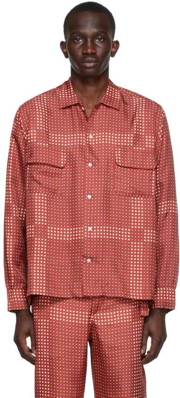 Photo: Bode SSENSE Exclusive Red Plaid Shelter Shirt