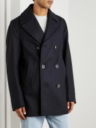 Private White V.C. - The Manchester Wool Peacoat - Blue