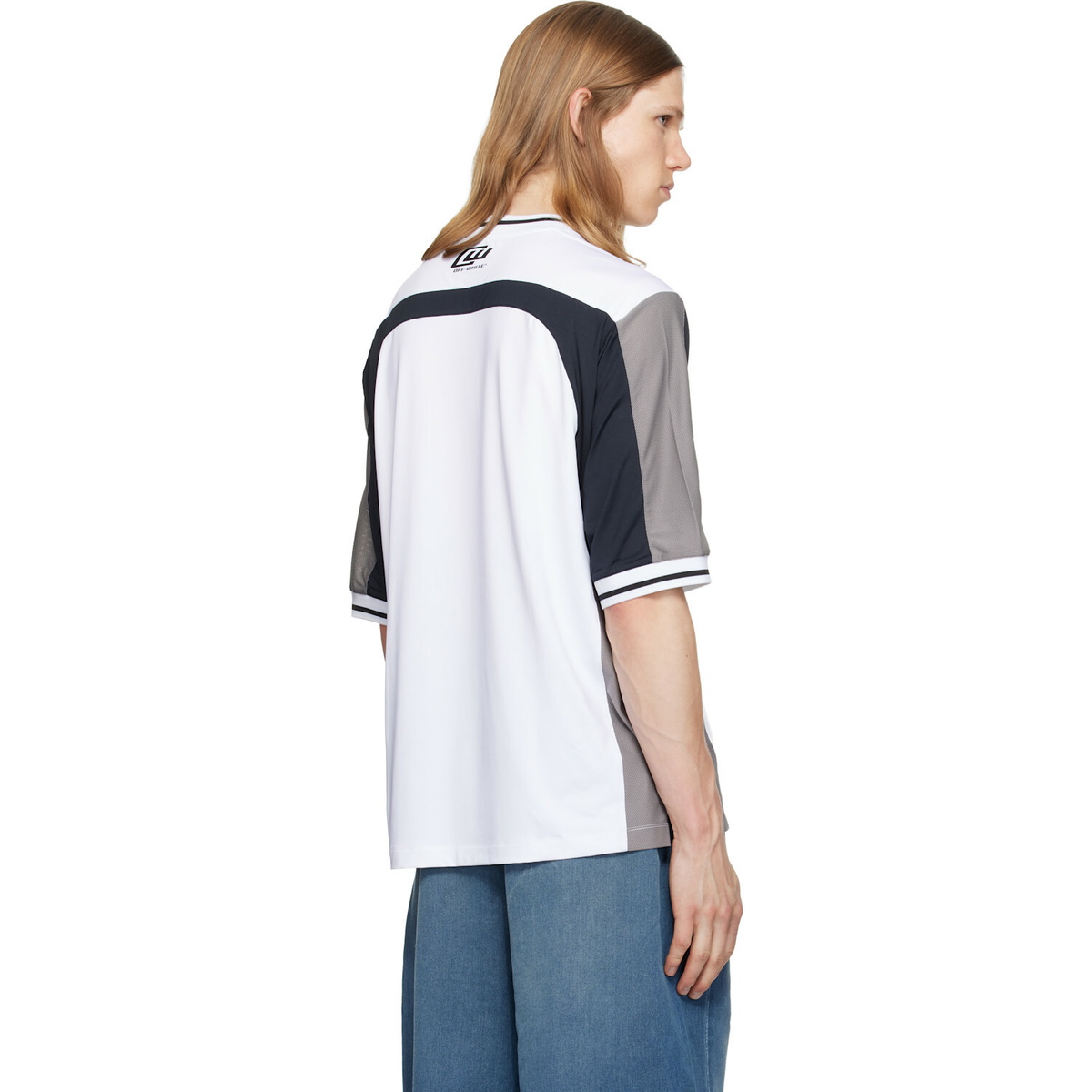Off-White White & Black Team Soccer S/S T-shirt