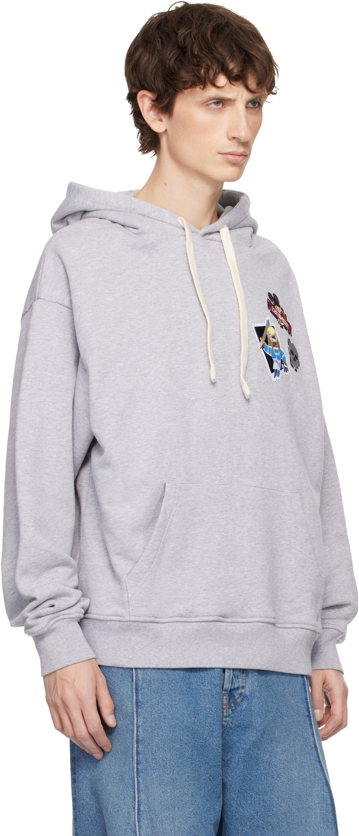 Charles Jeffrey LOVERBOY Gray Clash of Clans Edition Barbarian Patch Hoodie