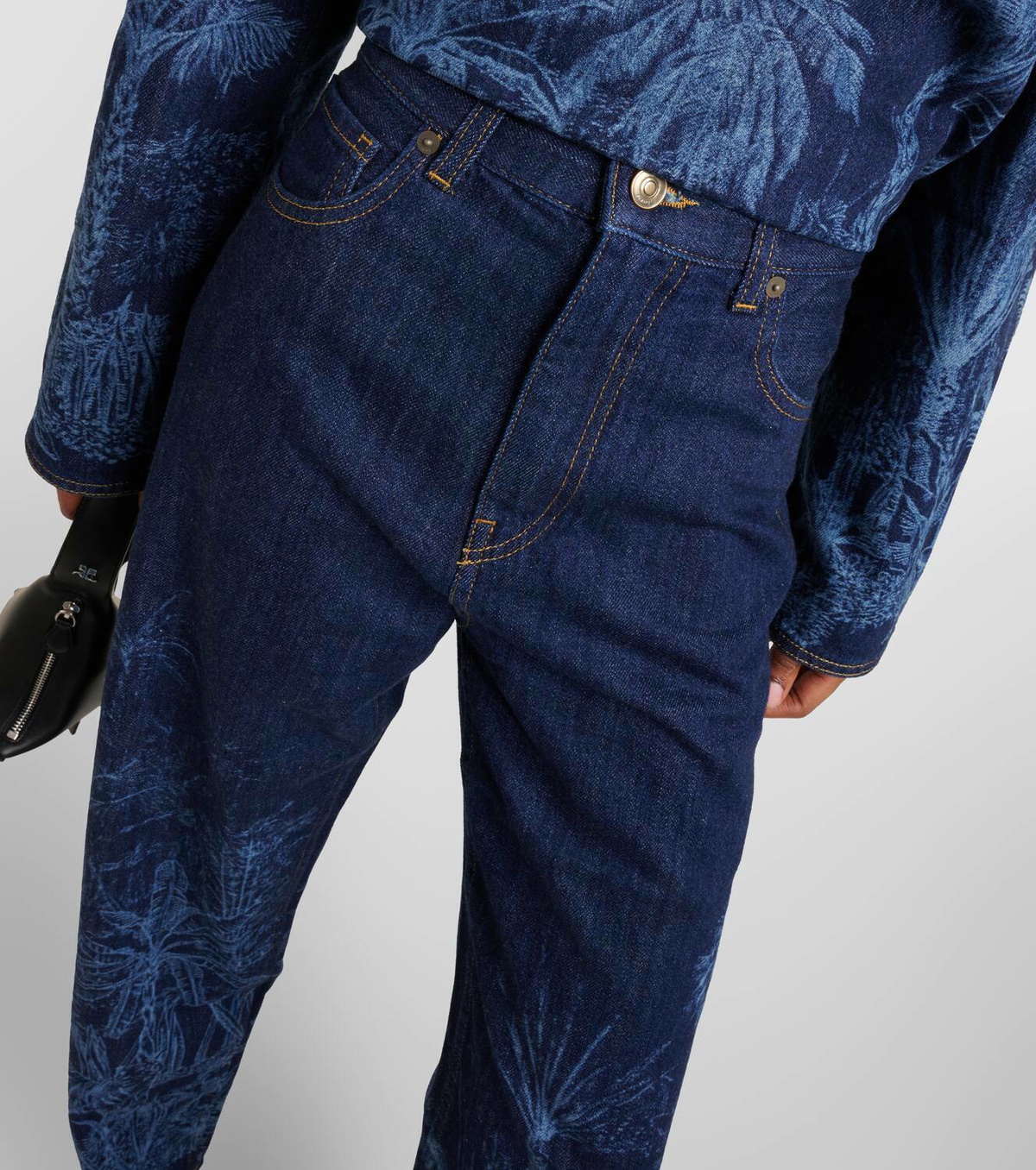 Alanui Jungle printed high-rise jeans