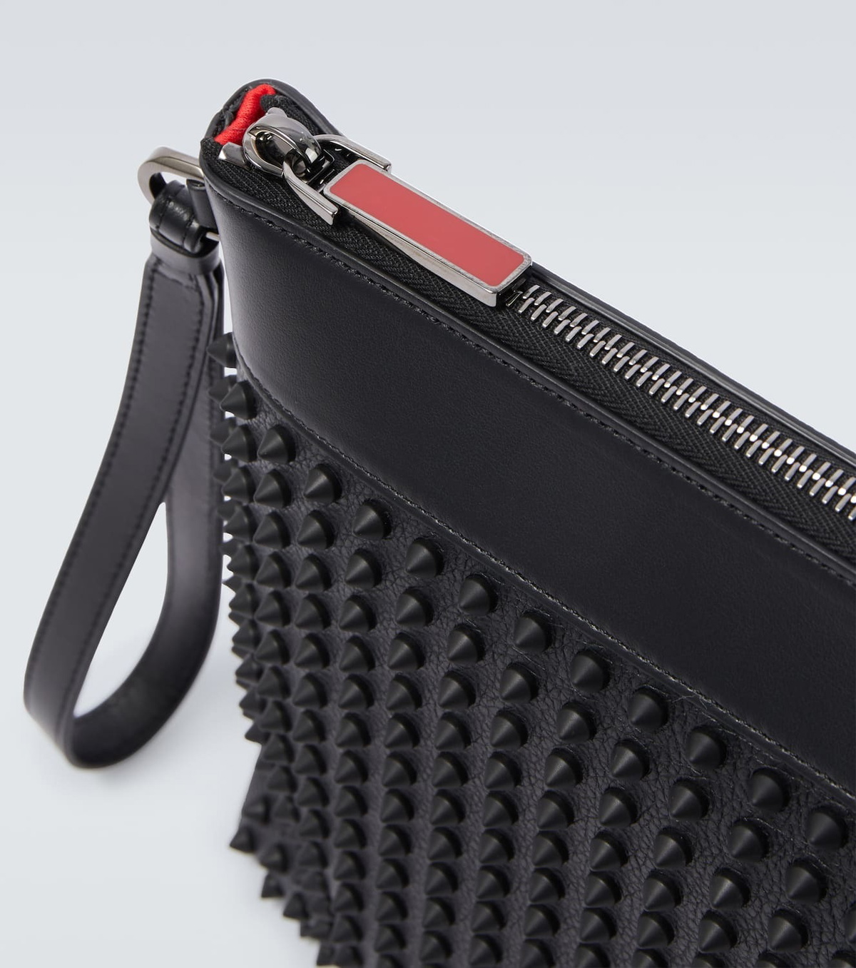 Christian Louboutin Funky stud-embellished leather pouch