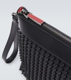 Christian Louboutin Funky stud-embellished leather pouch