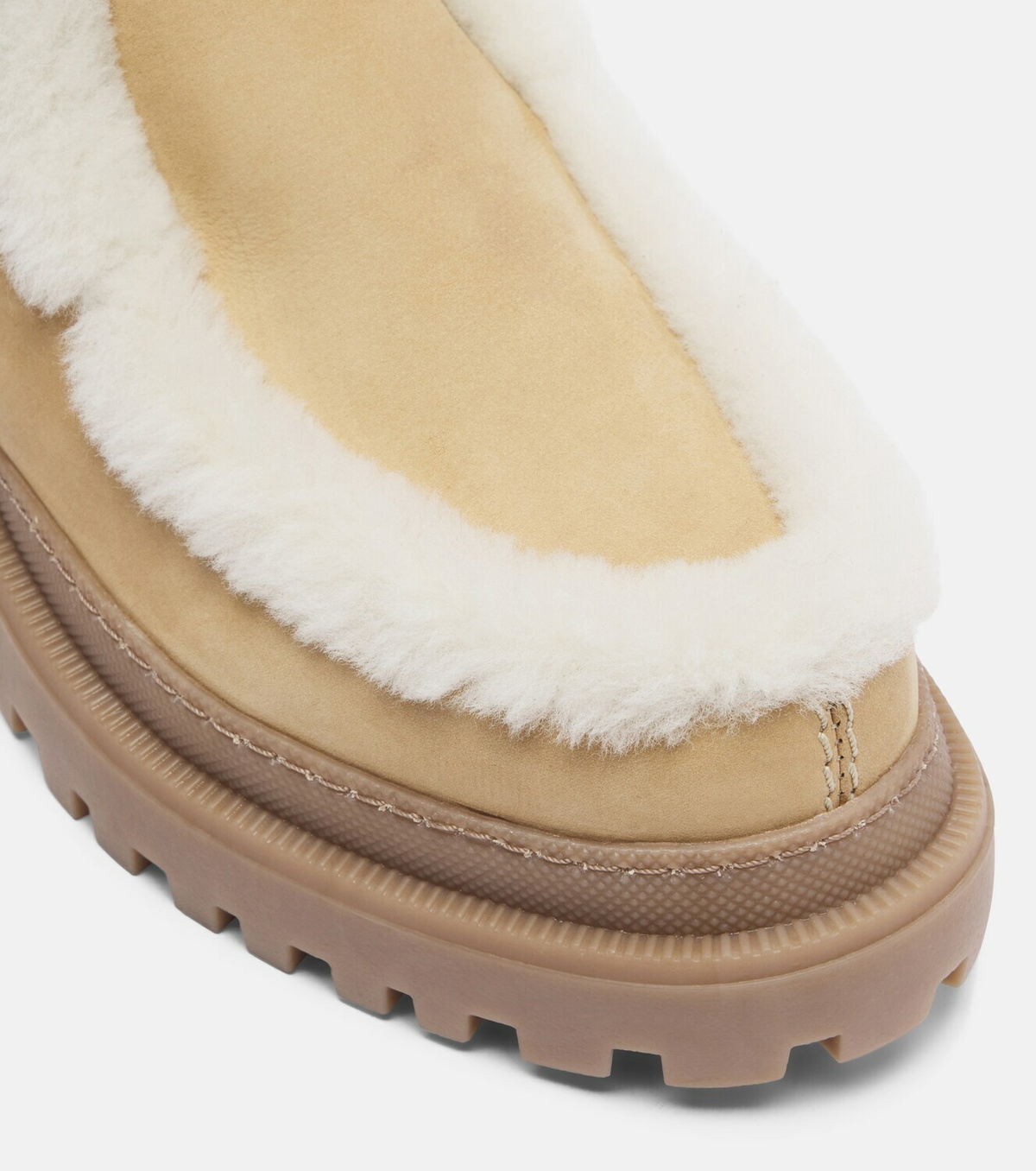 Yves Salomon Shearling-lined suede ankle boots