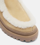 Yves Salomon Shearling-lined suede ankle boots