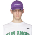 Palm Angels Purple Logo Cap