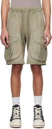 R13 Green Multipocket Relaxed Sweat Shorts