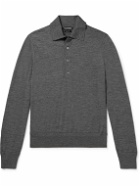 TOM FORD - Wool Polo Shirt - Gray