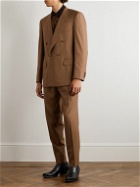 UMIT BENAN B - Jacques Marie Mage Double-Breasted Wool-Twill Suit Jacket - Brown
