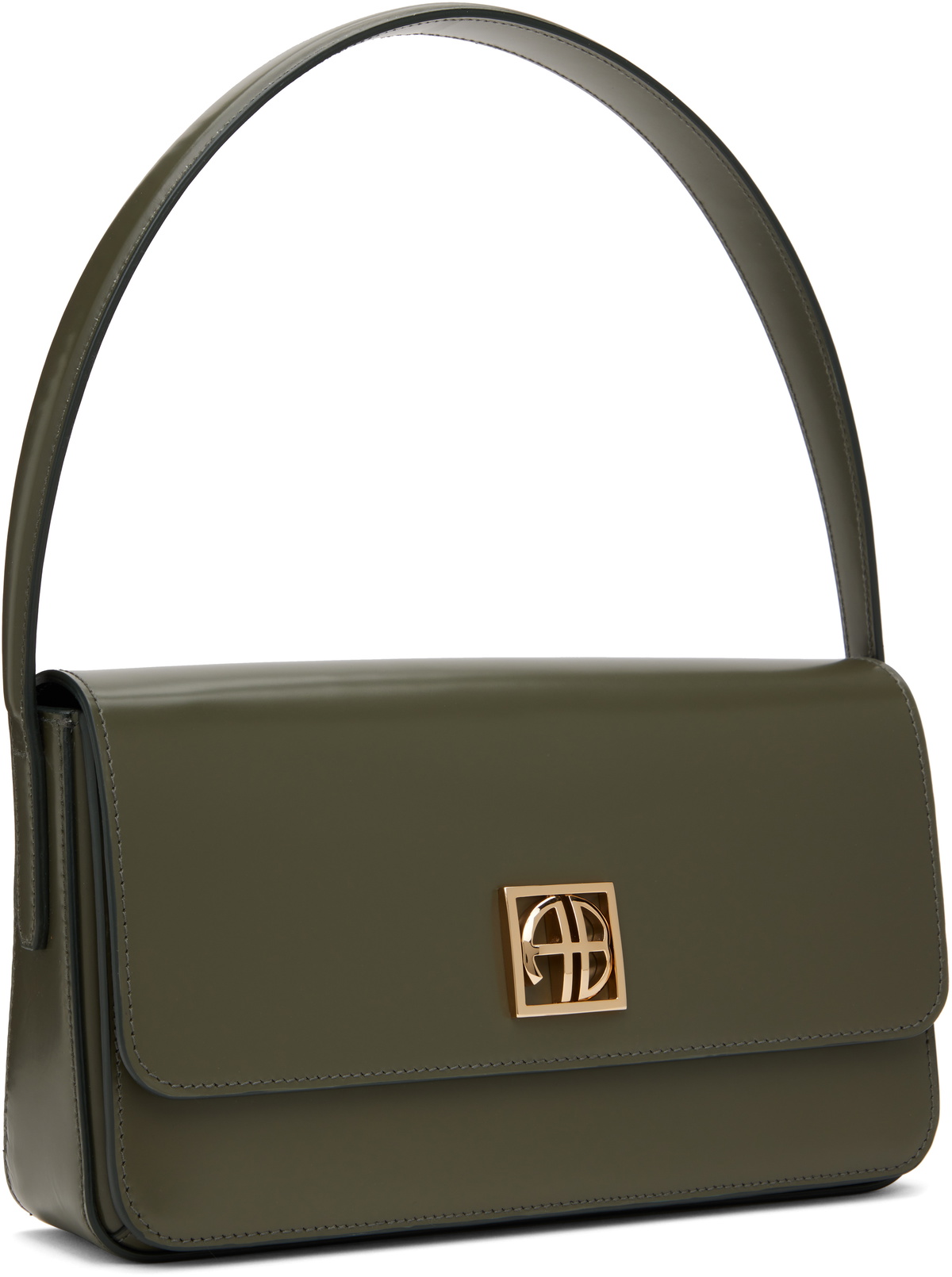 ANINE BING Green Elly Shoulder Bag
