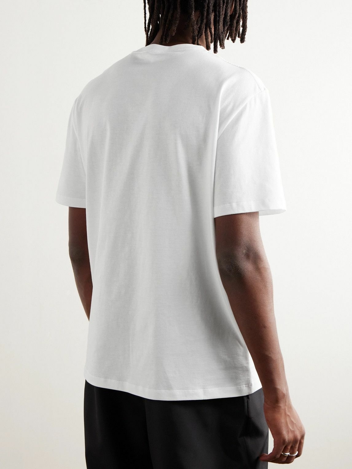 LOEWE - Logo-Appliquéd Cotton-Jersey T-Shirt - White Loewe