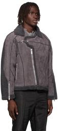 C2H4 Grey Paneled Streamline Jacket