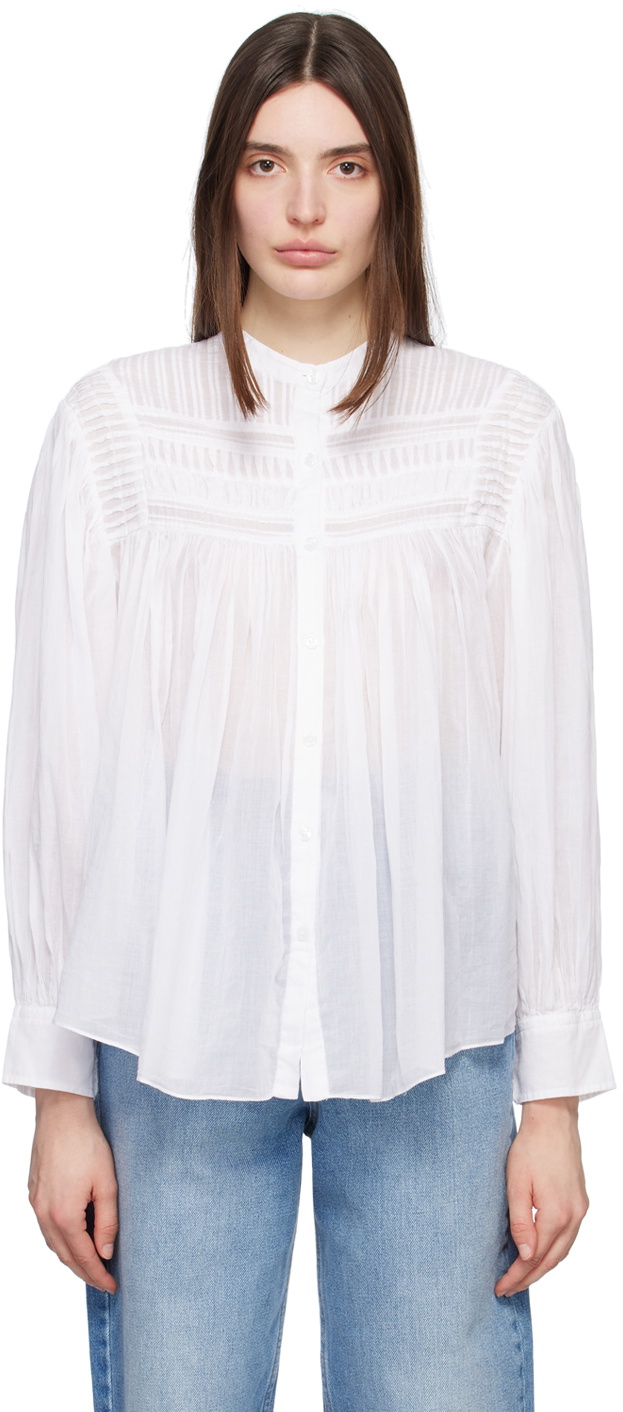 Isabel Marant Etoile White Plalia Shirt Isabel Marant Etoile
