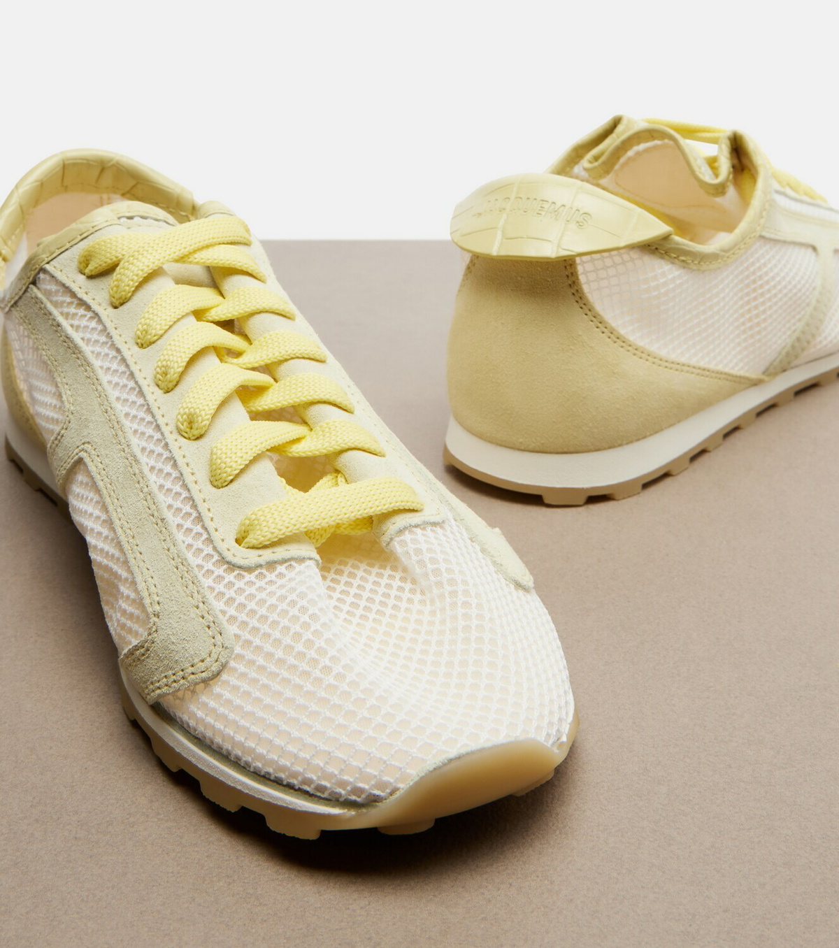 Jacquemus Tennis leather-trimmed sneakers