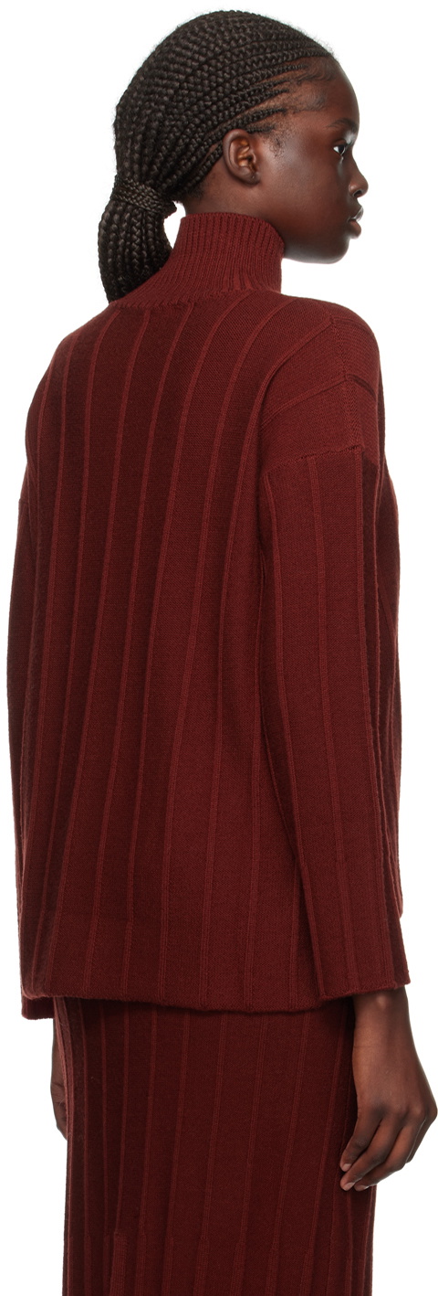 Max Mara Leisure Red Beira Turtleneck