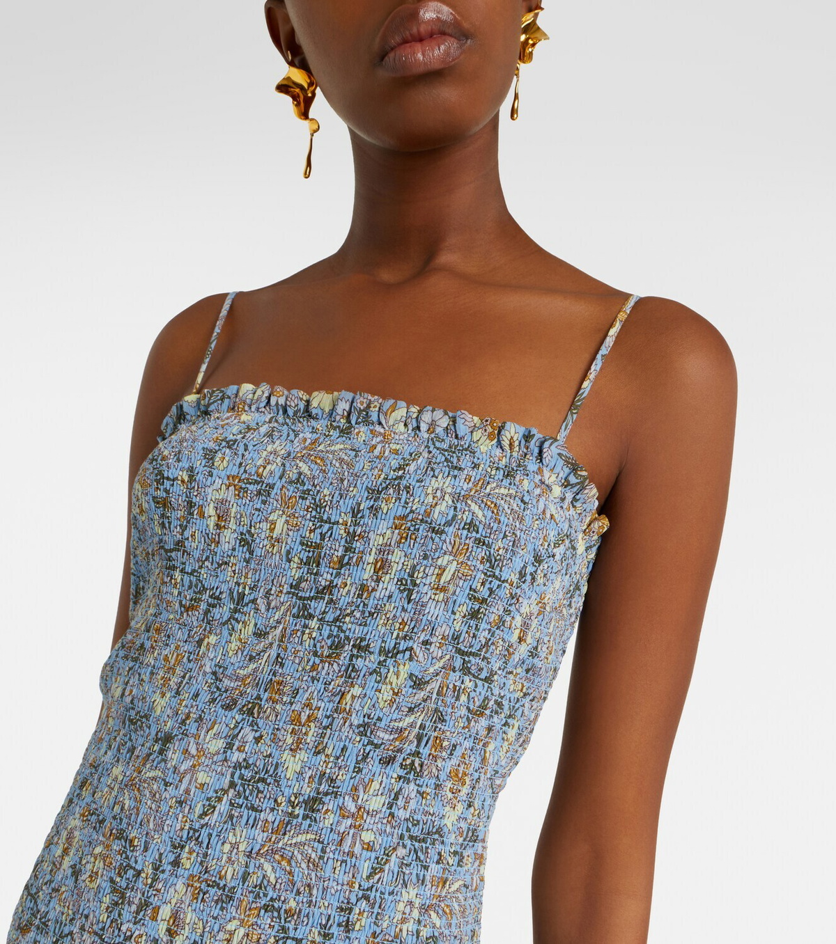 Veronica Beard Clem floral cotton and silk maxi dress