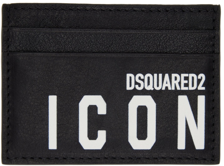 Photo: Dsquared2 Black Be Icon Card Holder