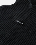 Pinko Ribbed Balaclava Beanie Dark Grey