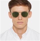 Oliver Peoples - Cade Aviator-Style Gold-Tone Sunglasses - Men - Gold
