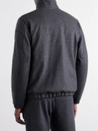 Moncler - Limberl Stretch-Flannel Padded Blouson Jacket - Gray