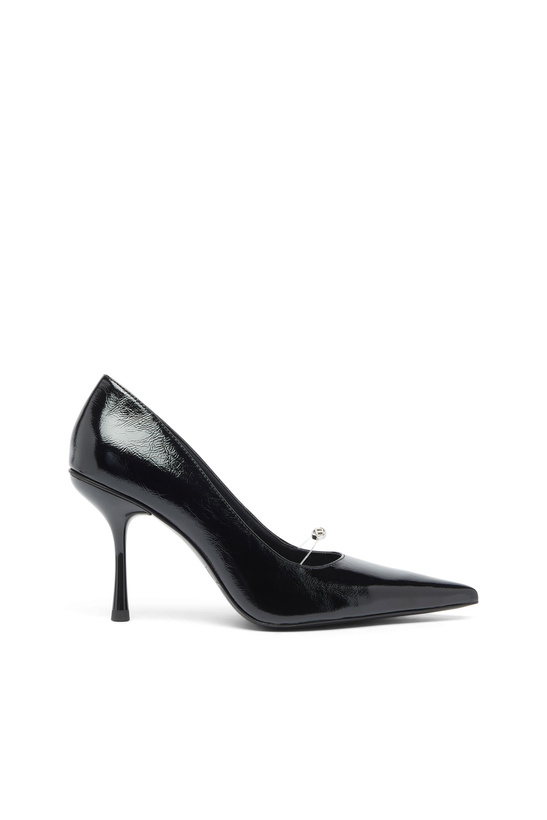 Photo: Diesel D-Ten & Half - Pumps in naplak leather - Heels Womens in Black