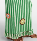 Alémais Sundae crochet embroidered cotton maxi skirt