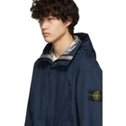 Stone Island Navy Hooded Jacket